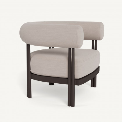 Harbour Cove Luxe Lounge Chair - Aluminum Bronze / Panama Marble