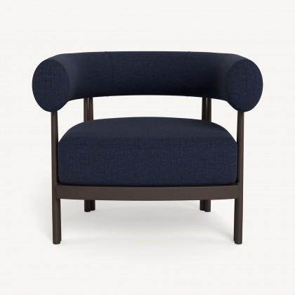 Harbour Cove Luxe Lounge Chair - Aluminum Bronze / Siesta Indigo