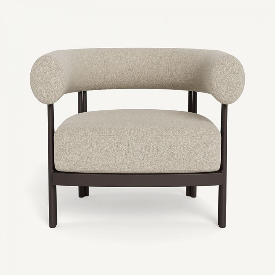 Harbour Cove Luxe Lounge Chair - Aluminum Bronze, Siesta Taupe