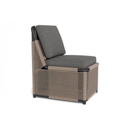 Harbour Formentera Armless Dining Chair - Aluminum Bronze, Siesta Slate