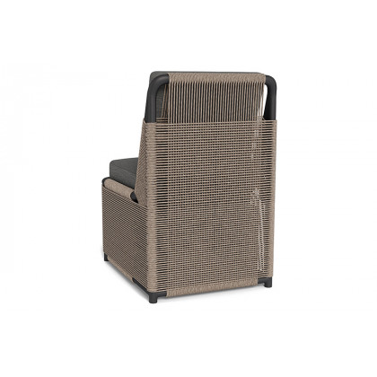 Harbour Formentera Armless Dining Chair - Aluminum Bronze, Siesta Slate