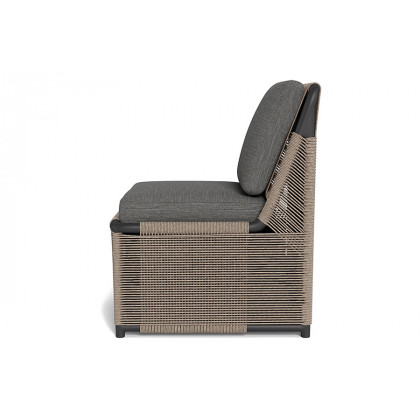 Harbour Formentera Armless Dining Chair - Aluminum Bronze, Siesta Slate
