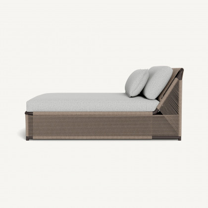 Harbour Formentera Daybed - Aluminum Bronze / Copacabana Sand / Twisted Rope Dune