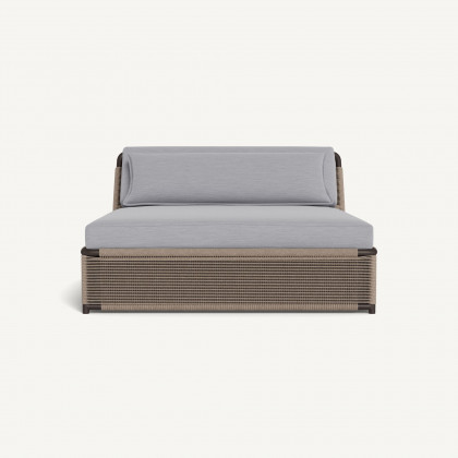 Harbour Formentera Daybed - Aluminum Bronze / Panama Cloud / Twisted Rope Dune