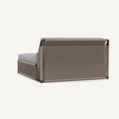 Harbour Formentera Daybed - Aluminum Bronze / Panama Cloud / Twisted Rope Dune