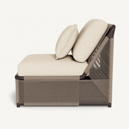 Harbour Formentera Easy Chair - Aluminum Bronze / Riviera Sand / Twisted Rope Dune