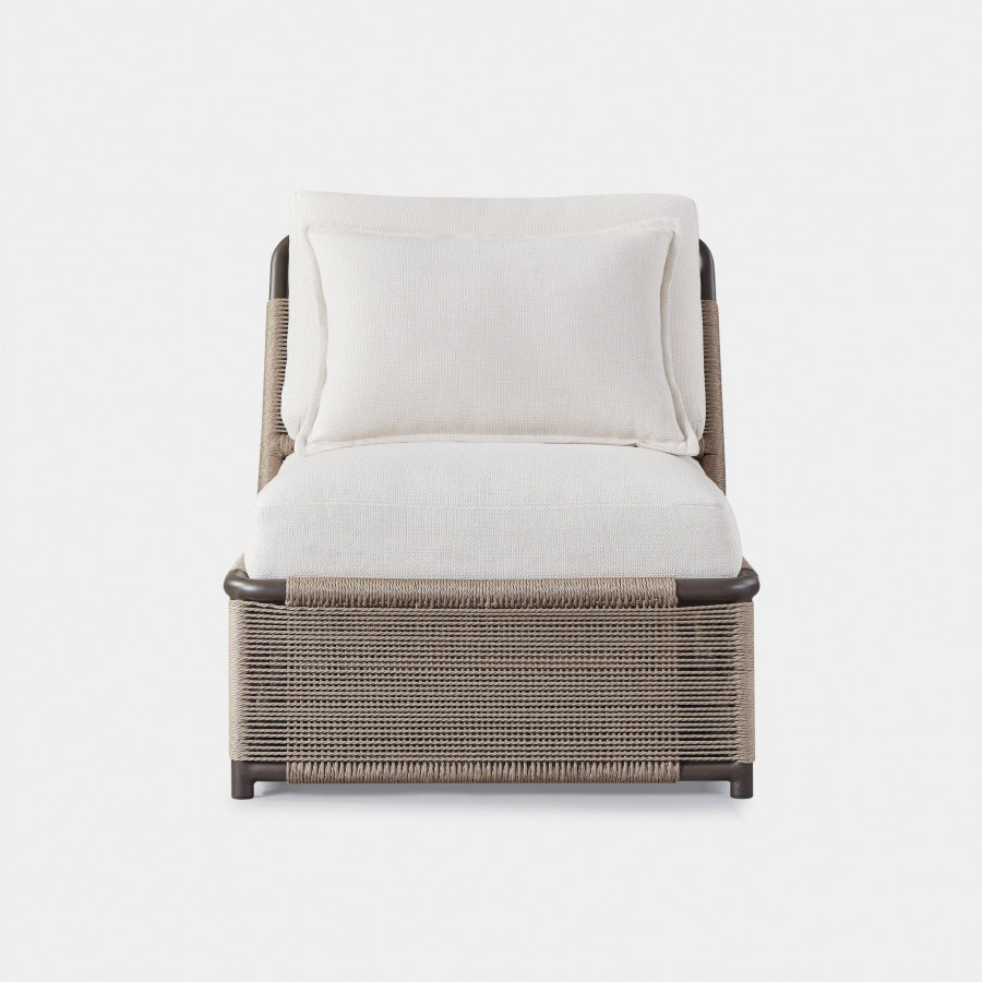 Harbour Formentera Easy Chair - Aluminum Bronze, Siesta Taupe, Twisted Rope Dune