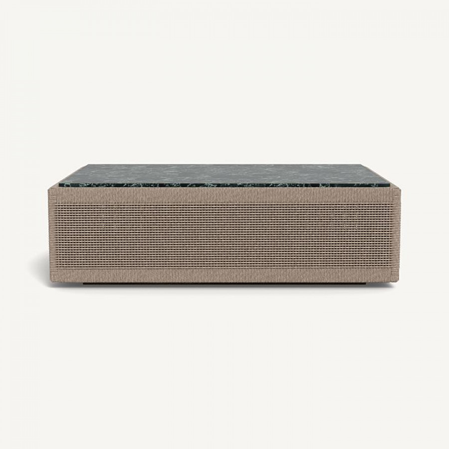 Harbour Formentera Coffee Table - Twisted Rope Dune / Marble Verde