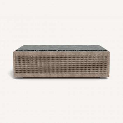 Harbour Formentera Coffee Table - Twisted Rope Dune / Marble Verde