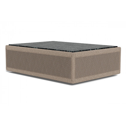 Harbour Formentera Coffee Table - Twisted Rope Dune, Marble Verde