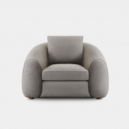 Harbour Gabriel Lounge Chair - Oak Natural / Boucle Natural