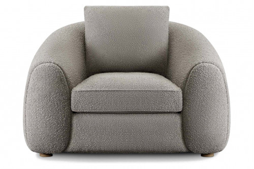 Harbour™ Gabriel Lounge Chair - Oak Natural / Boucle Stone