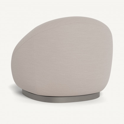 Harbour Gio Lounge Chair - Aluminum Taupe, Panama Marble