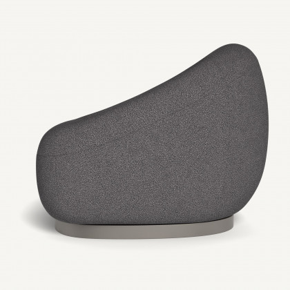 Harbour Gio Lounge Chair - Aluminum Taupe, Riviera Slate