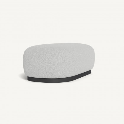 Harbour Gio Ottoman - Aluminum Asteroid / Copacabana Sand