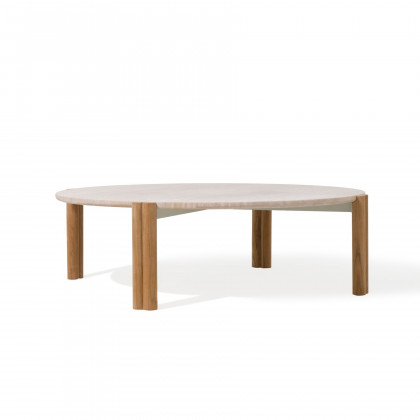 Harbour Gio Ottoman - Aluminum Bone, Siesta Taupe