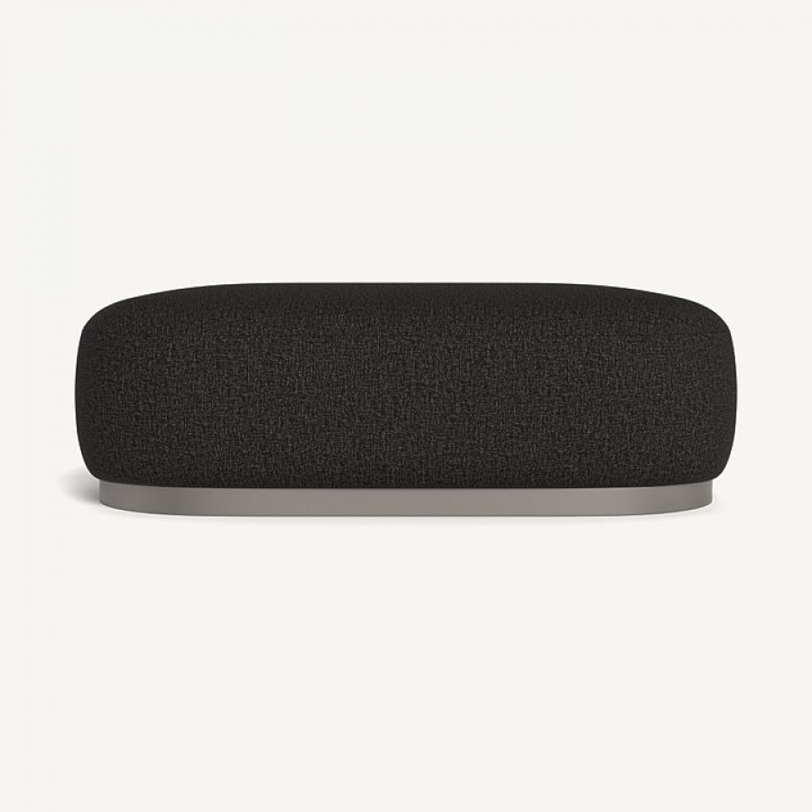 Harbour Gio Ottoman - Aluminum Taupe / Copacabana Midnight