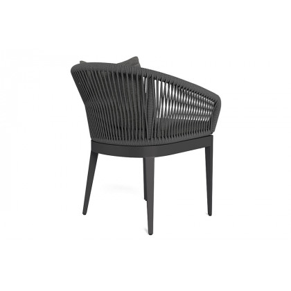 Harbour Hamilton Dining Chair - Aluminum Asteroid, Copacabana Midnight