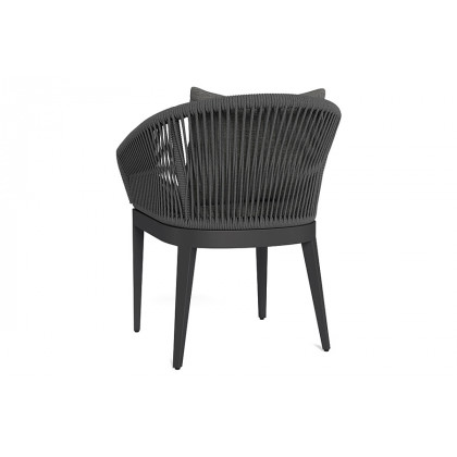 Harbour Hamilton Dining Chair - Aluminum Asteroid, Copacabana Midnight
