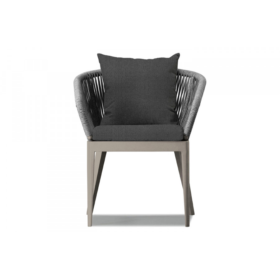 Harbour Hamilton Dining Chair - Aluminum Taupe, Siesta Slate