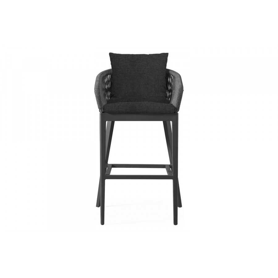 Harbour Hamilton Counter Stool - Aluminum Asteroid, Copacabana Midnight
