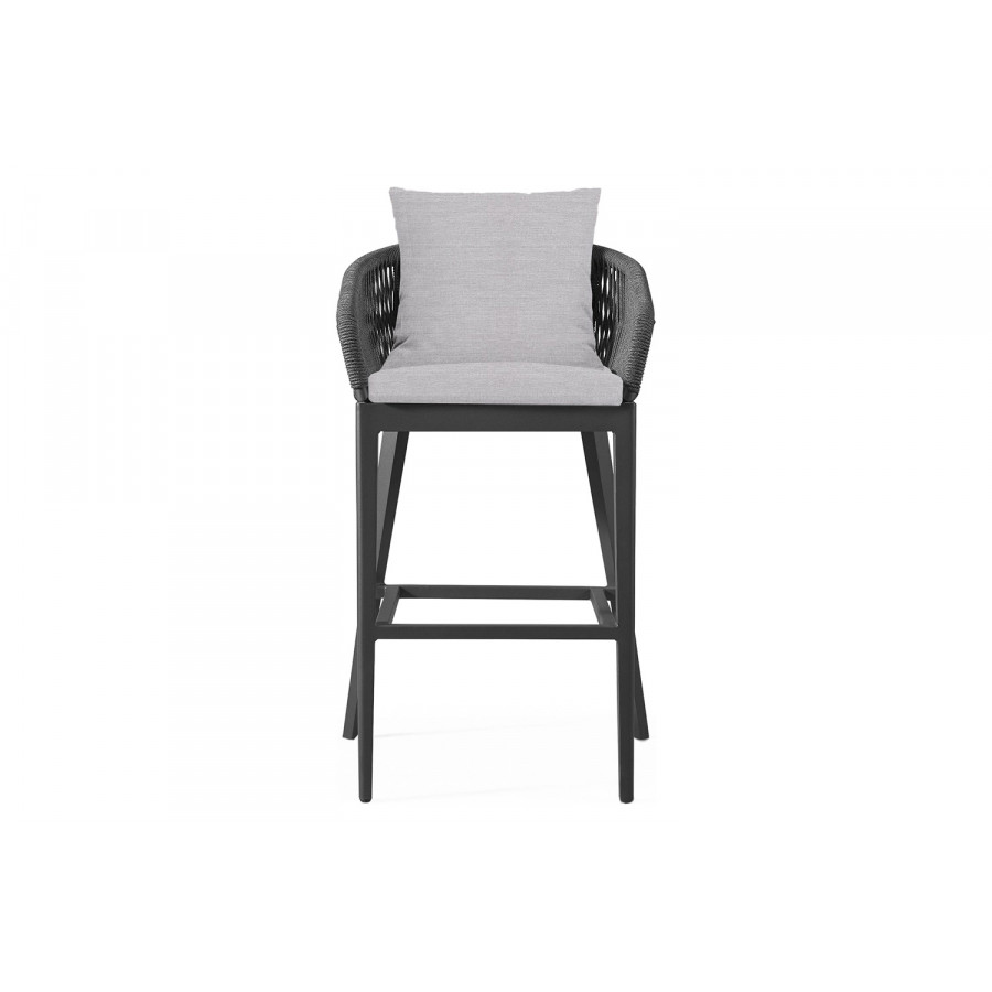 Harbour Hamilton Counter Stool - Aluminum Asteroid, Panama Cloud