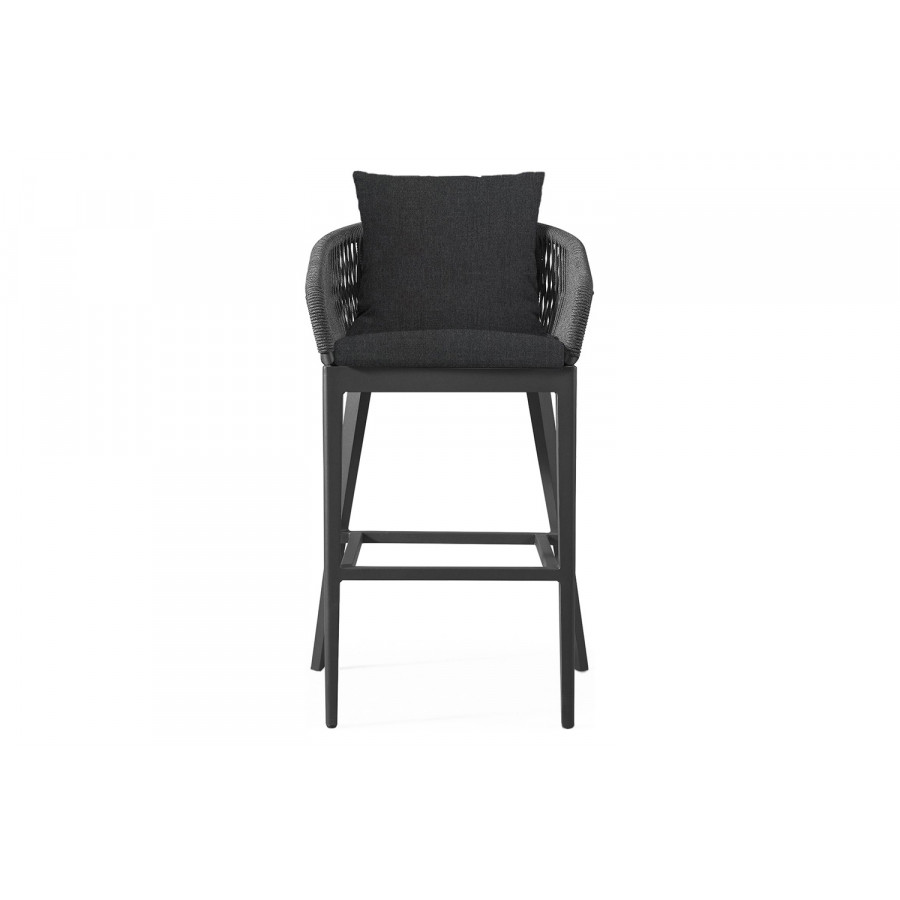 Harbour Hamilton Counter Stool - Aluminum Asteroid, Panama Grafito