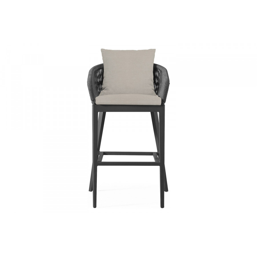 Harbour Hamilton Counter Stool - Aluminum Asteroid, Panama Marble