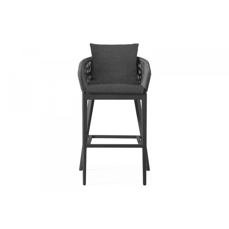 Harbour Hamilton Counter Stool - Aluminum Asteroid, Siesta Slate