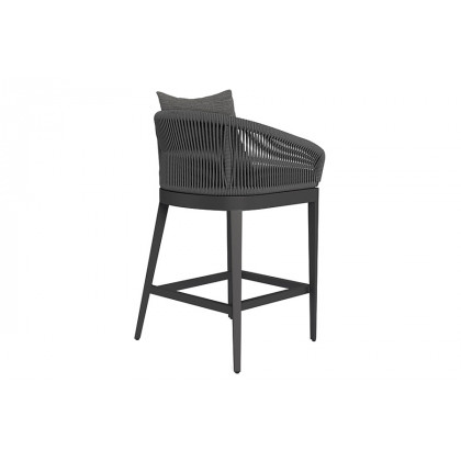 Harbour Hamilton Counter Stool - Aluminum Taupe, Riviera Slate