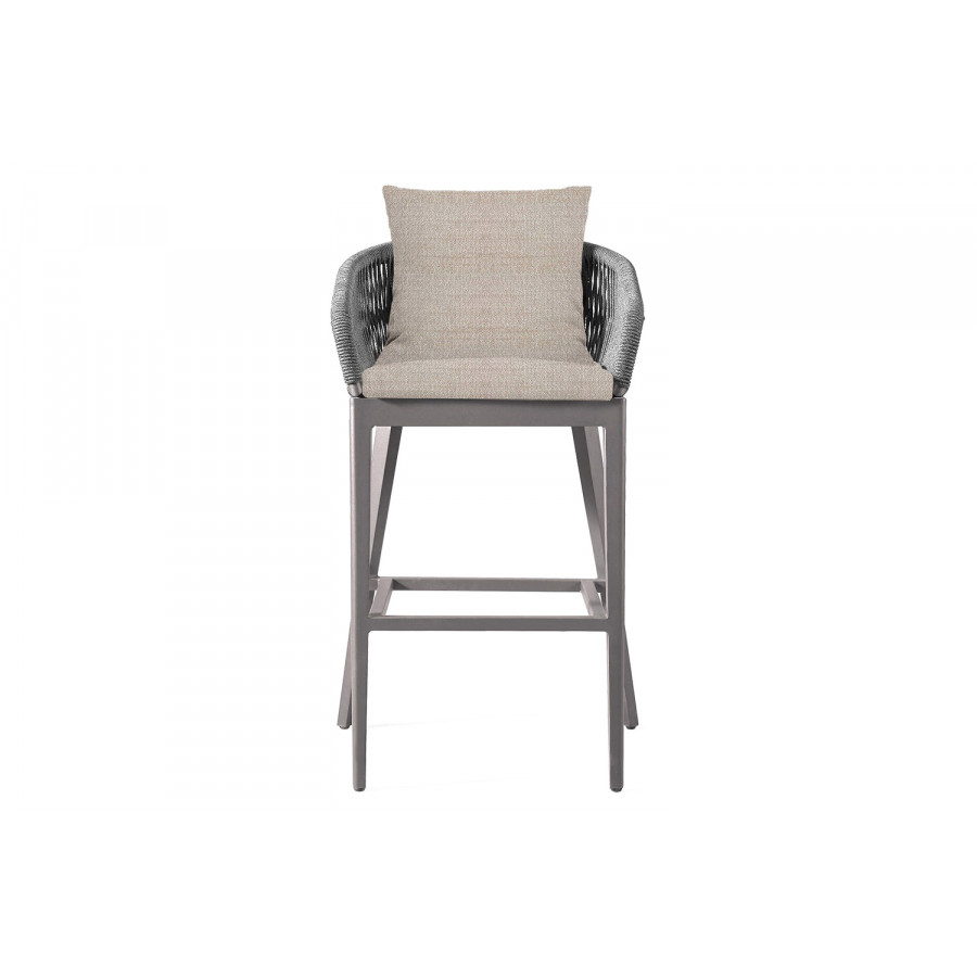 Harbour Hamilton Counter Stool - Aluminum Taupe, Siesta Taupe