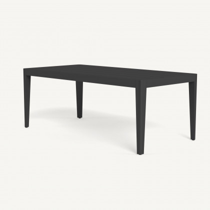 Harbour Hamilton Dining Table 79" - Aluminum Asteroid