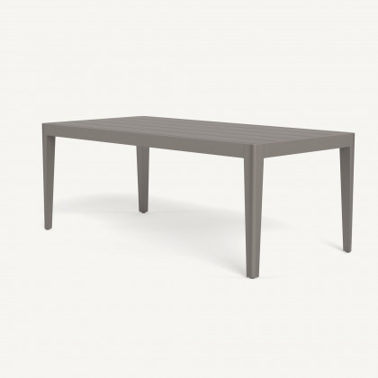 Harbour Hamilton Dining Table 79" - Aluminum Taupe