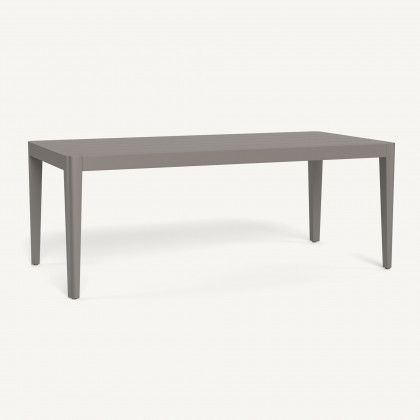 Harbour Hamilton Dining Table 79" - Aluminum Taupe