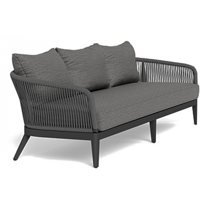 Harbour Hamilton 3 Seat Sofa - Aluminum Taupe, Panama Cloud