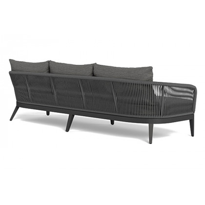 Harbour Hamilton 3 Seat Sofa - Aluminum Taupe, Riviera Slate