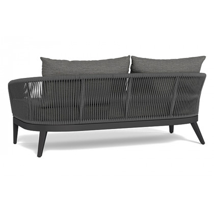 Harbour Hamilton 2 Seat Sofa - Aluminum Taupe, Cast Silver
