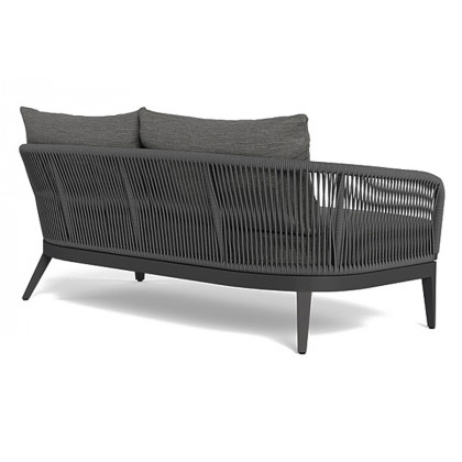 Harbour Hamilton 2 Seat Sofa - Aluminum Taupe, Riviera Slate