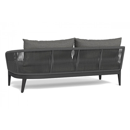 Harbour Hamilton 2 Seat 1 Arm Right - Aluminum Taupe, Riviera Stone