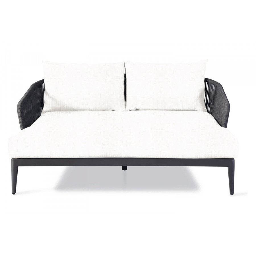 Harbour Hamilton Daybed - Aluminum Asteroid, Siesta Ivory
