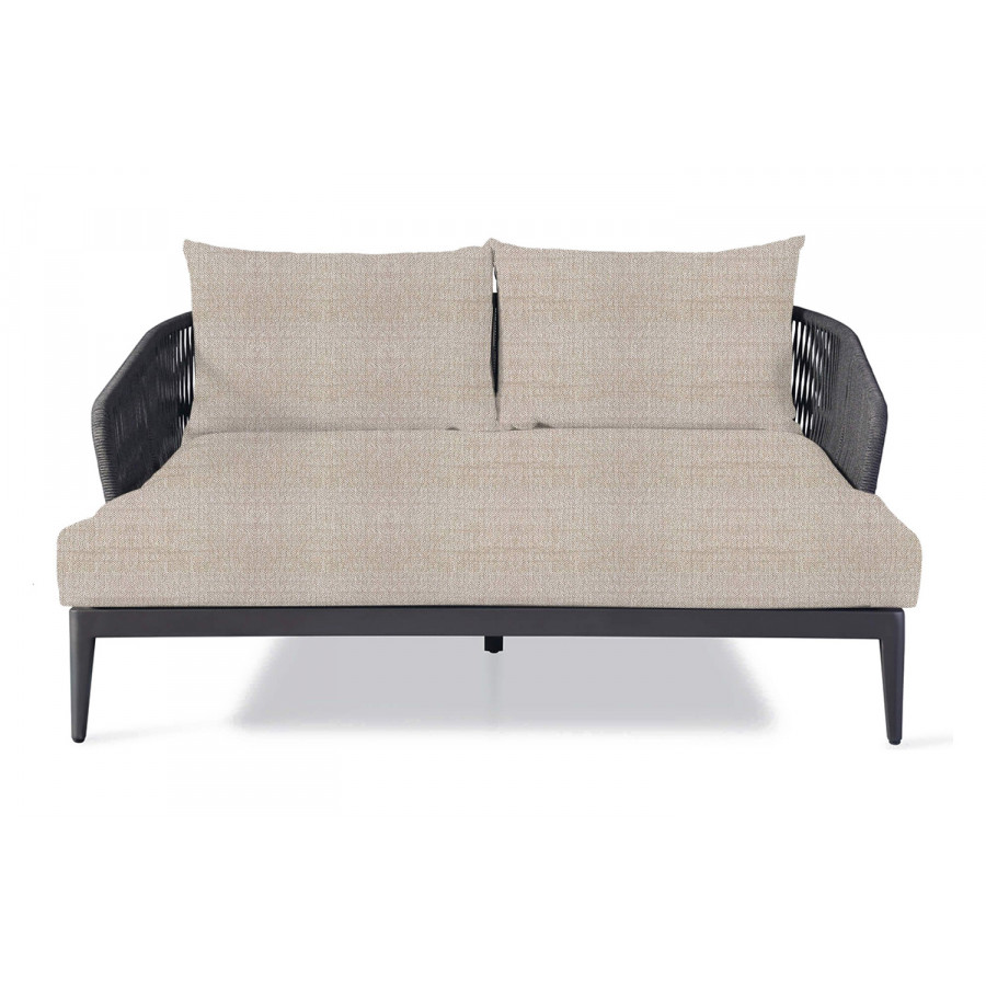 Harbour Hamilton Daybed - Aluminum Asteroid, Siesta Taupe