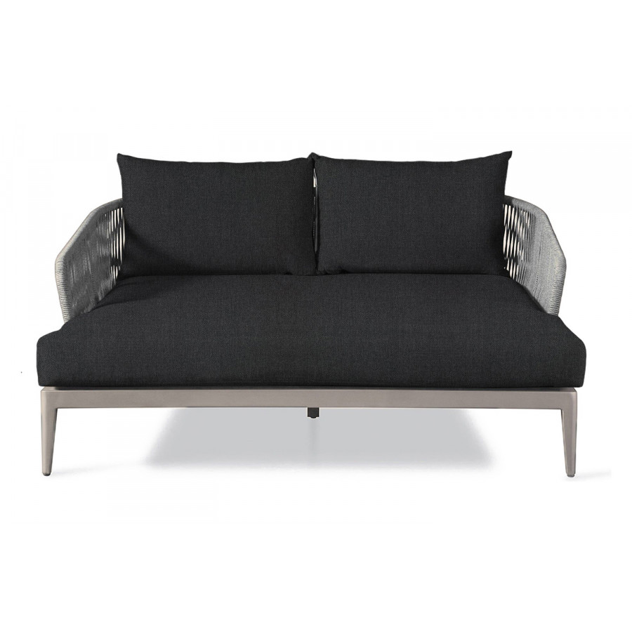 Harbour Hamilton Daybed - Aluminum Taupe, Panama Grafito