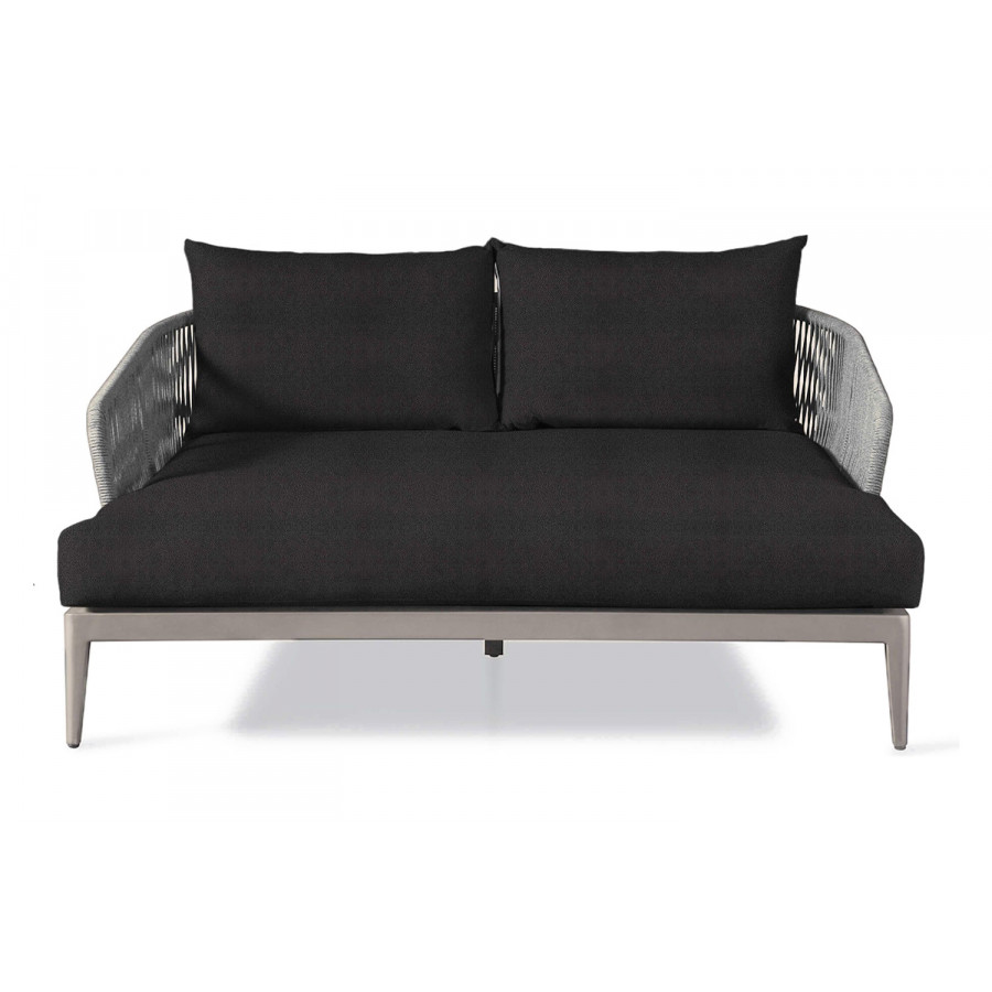 Harbour Hamilton Daybed - Aluminum Taupe, Riviera Slate