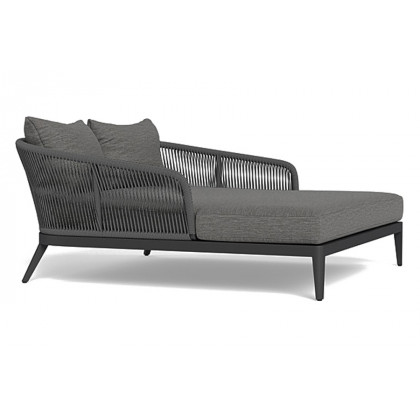 Harbour Hamilton Daybed - Aluminum Taupe, Siesta Ivory