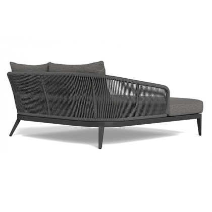 Harbour Hamilton Daybed - Aluminum Taupe, Siesta Ivory
