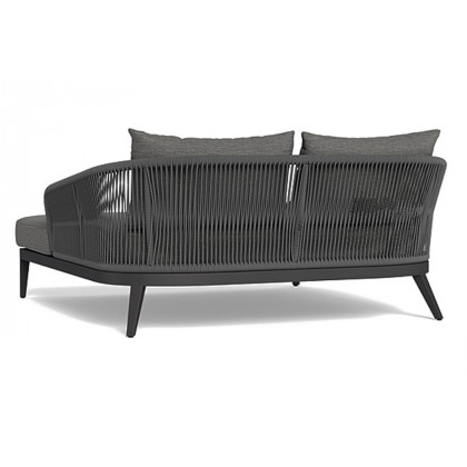 Harbour Hamilton Daybed - Aluminum Taupe, Siesta Ivory
