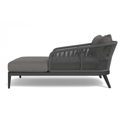 Harbour Hamilton Daybed - Aluminum Taupe, Siesta Ivory