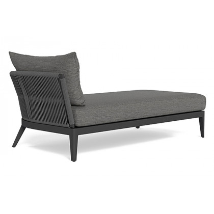 Harbour Hamilton Chaise Right - Aluminum Asteroid, Lisos Grafito