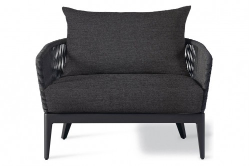 Harbour™ Hamilton Lounge Chair - Aluminum Asteroid / Lisos Grafito
