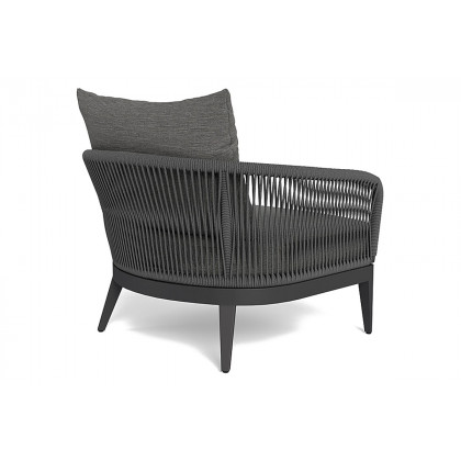 Harbour Hamilton Lounge Chair - Aluminum Asteroid, Copacabana Sand